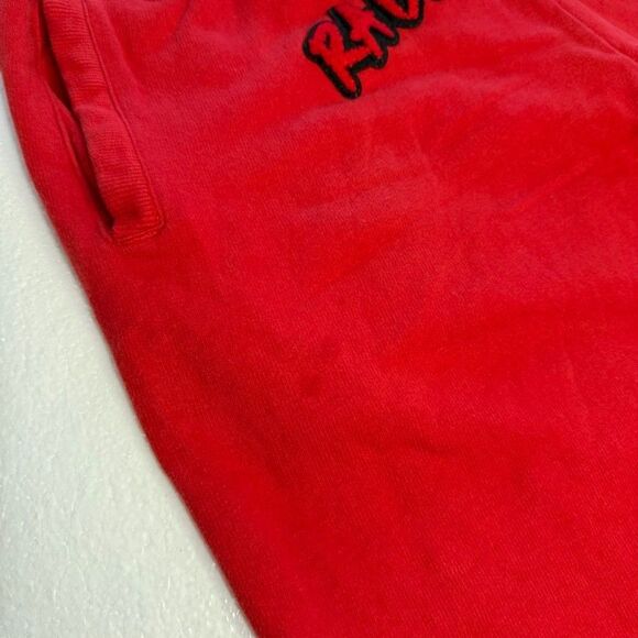 RAW Own The Now Raise Trouble Red Knit Sweatshorts Size 2XL - Picture 8 of 8